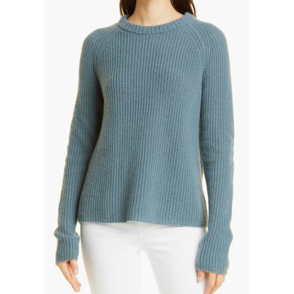 Jenni Kayne Blue Crew Neck Sweater